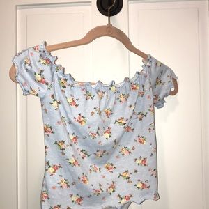 Cropped off the shoulder blouse/shirt
